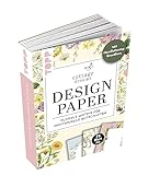 Handlettering Design Paper Block Cottage Dreams A6: 75 Feste Motivpapiere A6 in 25 floralen Designs. Mit Handlettering-Grundkurs
