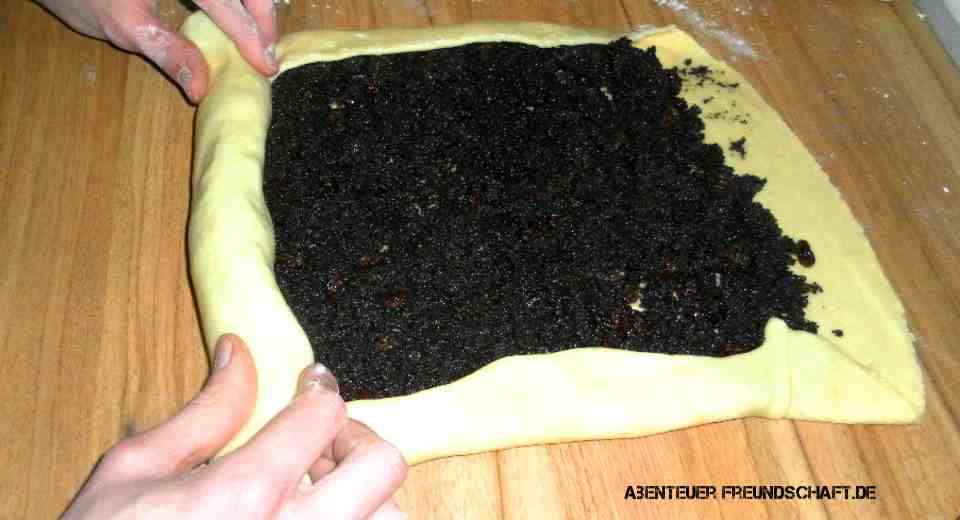 How To Bake A Delicious Poppy Seed Stollen Recipe Make your own poppy seed stollen: Spread the dough, roll it up, bake it