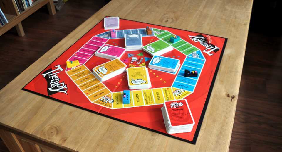 Therapy ist ein Geslleschaftsspiel für bis zu 6 Spieler