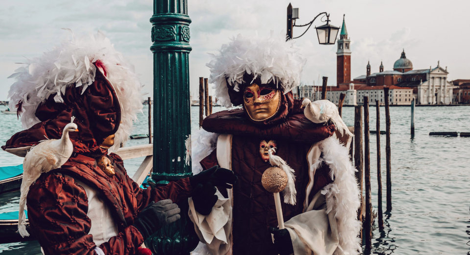 "Venetian Masquerade" "Celebrate like at a real Venetian masked ball at the theme party"
