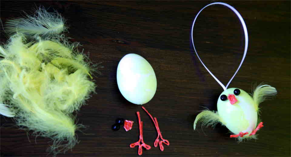 Putziges Osterk Ken Basteln Aus Einem Ausgeblasenen Ei Anleitung Aus einem ausgeblasenen Ei ein Osterküken basteln