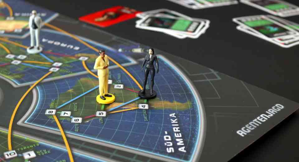 Spiel Agentenjagd - Detail des Spielbretts