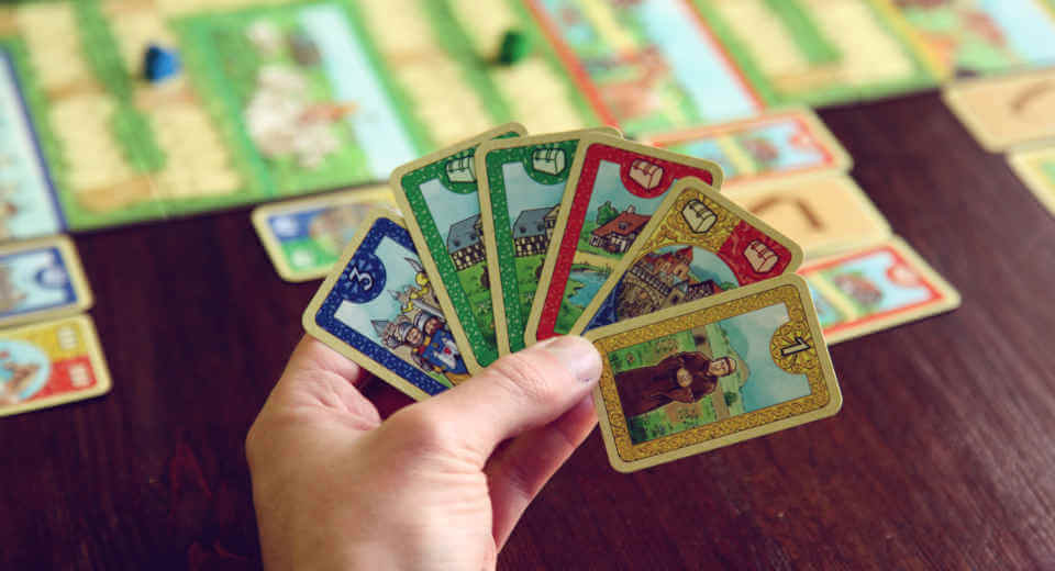 Cardcassonne 3 Cardcassonne - Hand mit Karten