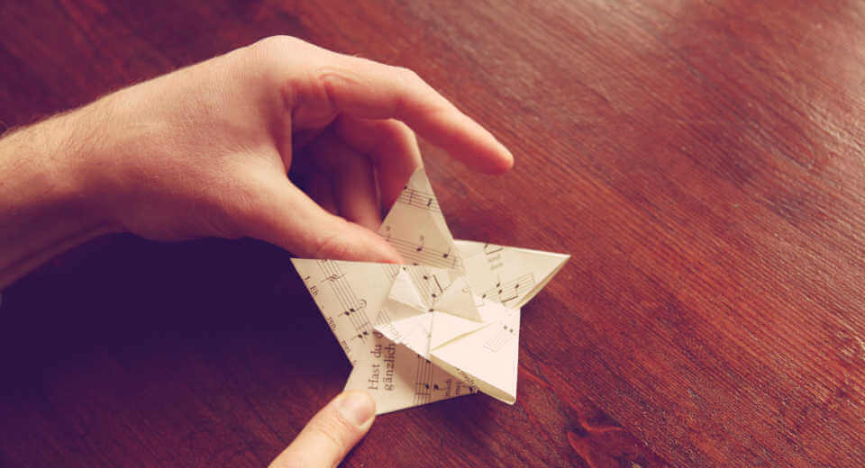 How To Make A Origami Christmas Star Tutorial Origami Christmas Star - Step 12