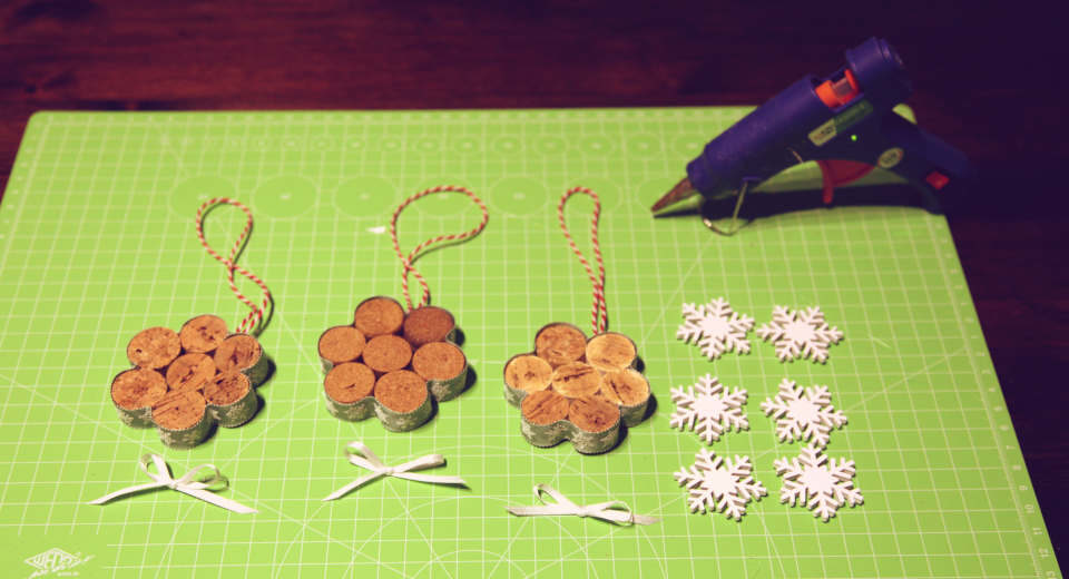 Cork Christmas Ornaments How To Craft Pretty Snowflakes Tutorial For this Christmas ornament you can upcycle corks