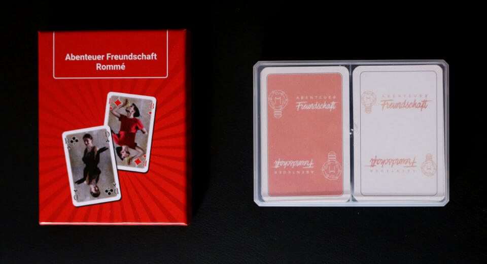 Personalised Playing Cards From Meinspiel Unique Gift Idea Advertisement Personalised playing cards in 2 packaging variants