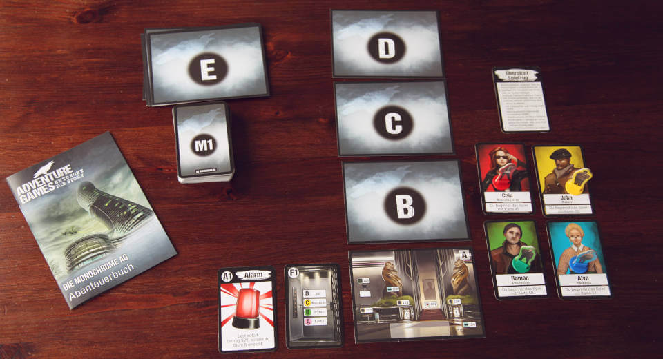 Adventure Games Die Monochrome Ag Ein Spannendes Abenteuerspiel F R 1 4 Spieler Rezension Am Anfangr ist nur das Erdgeschoss der Monochrome AG betretbar