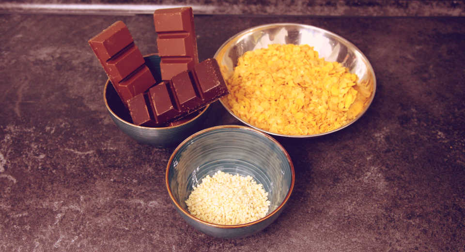 Zutaten zum Schoko Crossies selber machen