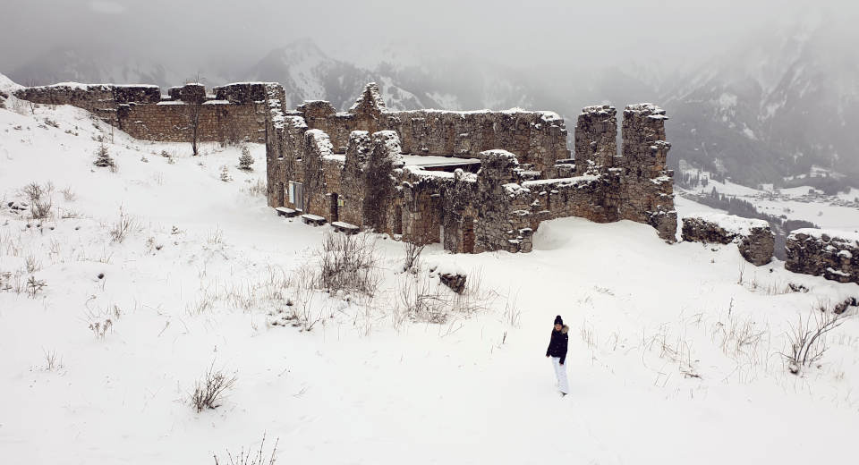 Ehrenberg Castle Ensemble In Tyrol A Fairytale Winter Hike Into The Middle Ages Part of the Ehrenberg Castle ensemble is the Fortress Schlosskopf