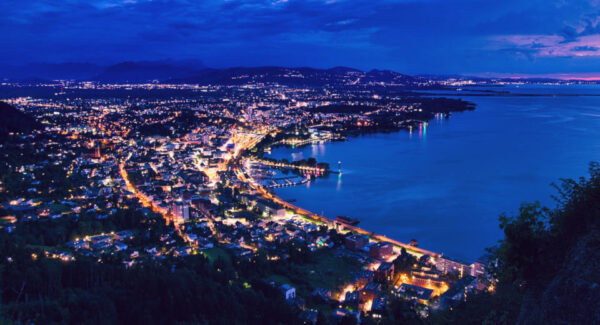 Sterreichische Stadt Am Bodensee