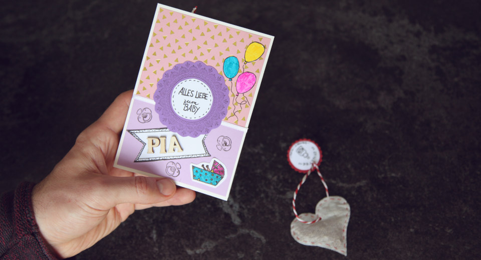 Diy Welcome Baby Girl Card With Cute Surprise For Mom Tutorial Tutorial for a DIY welcome baby girl card with the baby's name in wooden letters and baby motifs