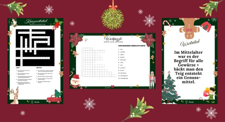  24 kniffelige & witzige Adventskalender-Rätsel für Erwachsene Motiv 