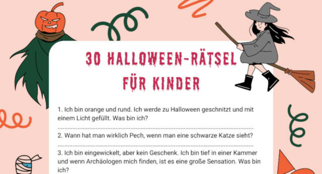 Halloween R Tsel F R Kinder Die Fragen Halloween-Rätsel für Kinder sind eine kurzweilige und unterhaltsame Halloween-Aktivität.