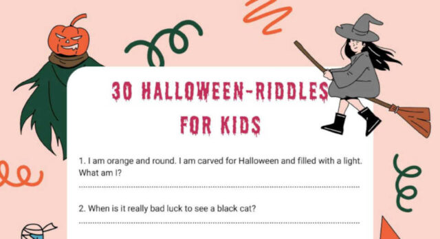 Halloween Riddles For Kids 30 Puzzles For The Spooky Season As Printable Halloween riddles for kids are an entertaining and fun Halloween activity.
