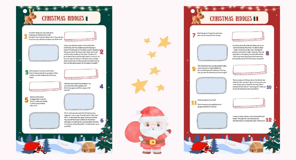 25 Christmas Riddles for Kids - Free Christmas Game Printable for Free Printable Christmas Riddles With Answers