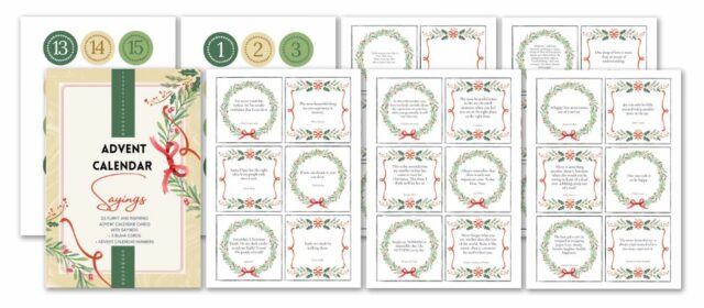 Advent Calendar With Sayings DIY Advent calendar with sayings