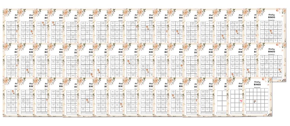 Wedding Bingo printable