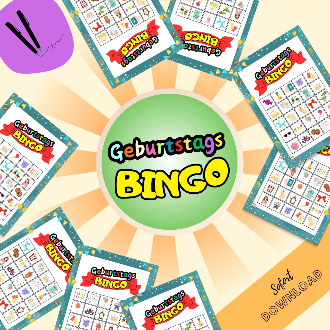 Geburtstagsbingo Produktkachel