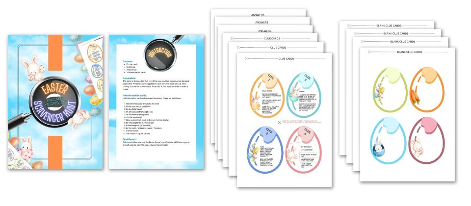 Easter scavenger hunt for ages 6 and up – Here's what you get Easter scavenger hunt for ages 6 and up – Here's what you get