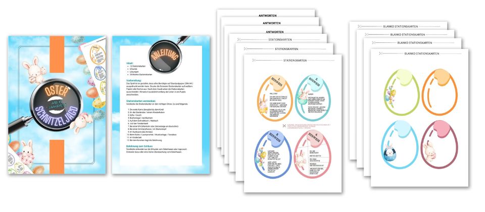 Osterschnitzeljagd ab 6 Jahren - Das bekommst du Osterschnitzeljagd ab 6 Jahren - Das bekommst du